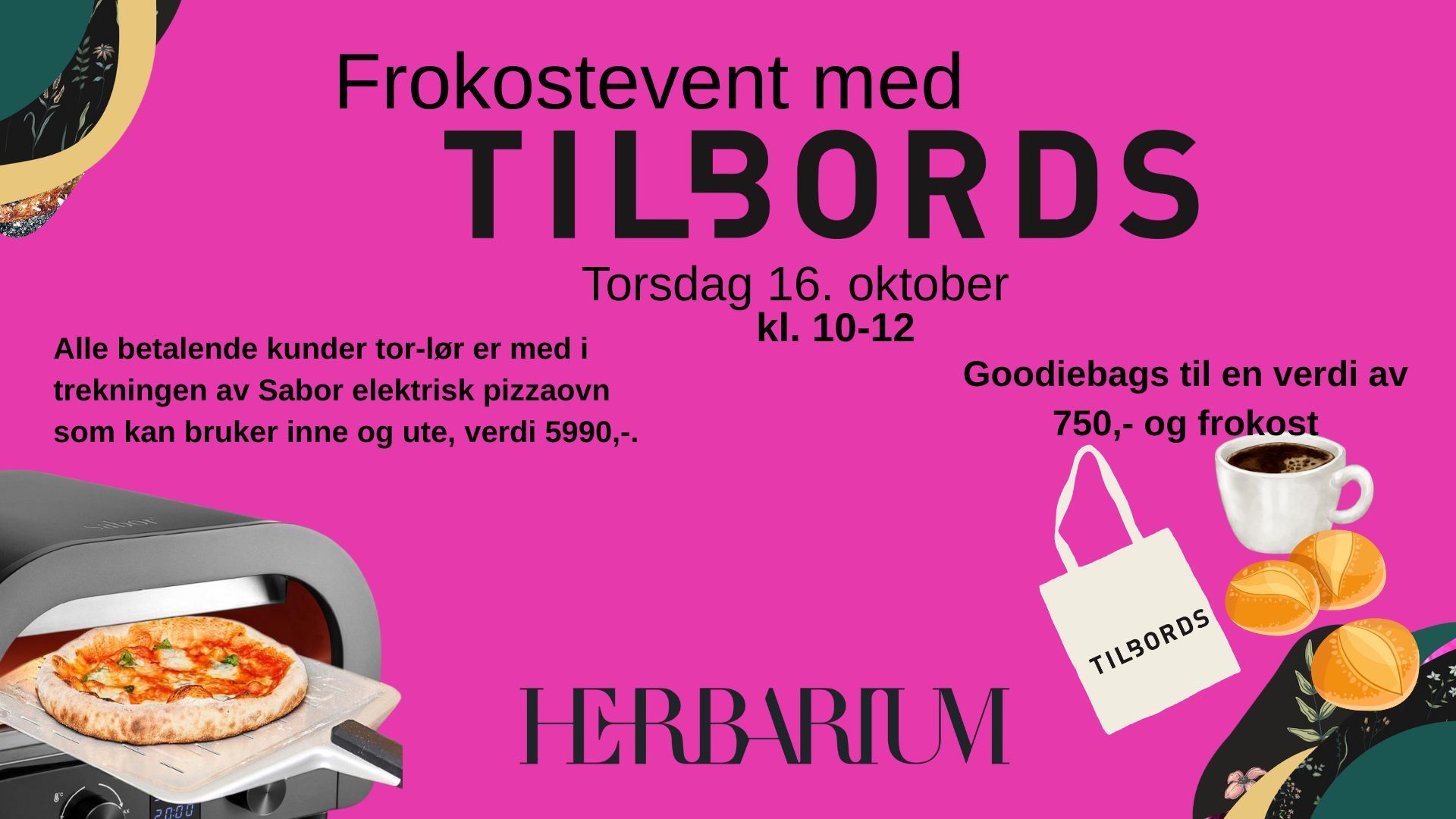 Frokostevent med Tilbords - Goodiebags til en verdi av 750,-