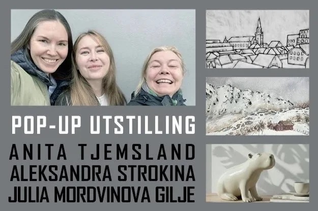 POP UP! Utstilling - 3 lokale kunstnere
