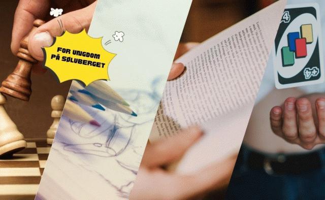 Tegning, brettspill og stillelesning for ungdom