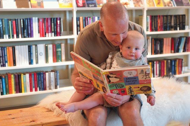 Pappatreff på Sølvberget bibliotek