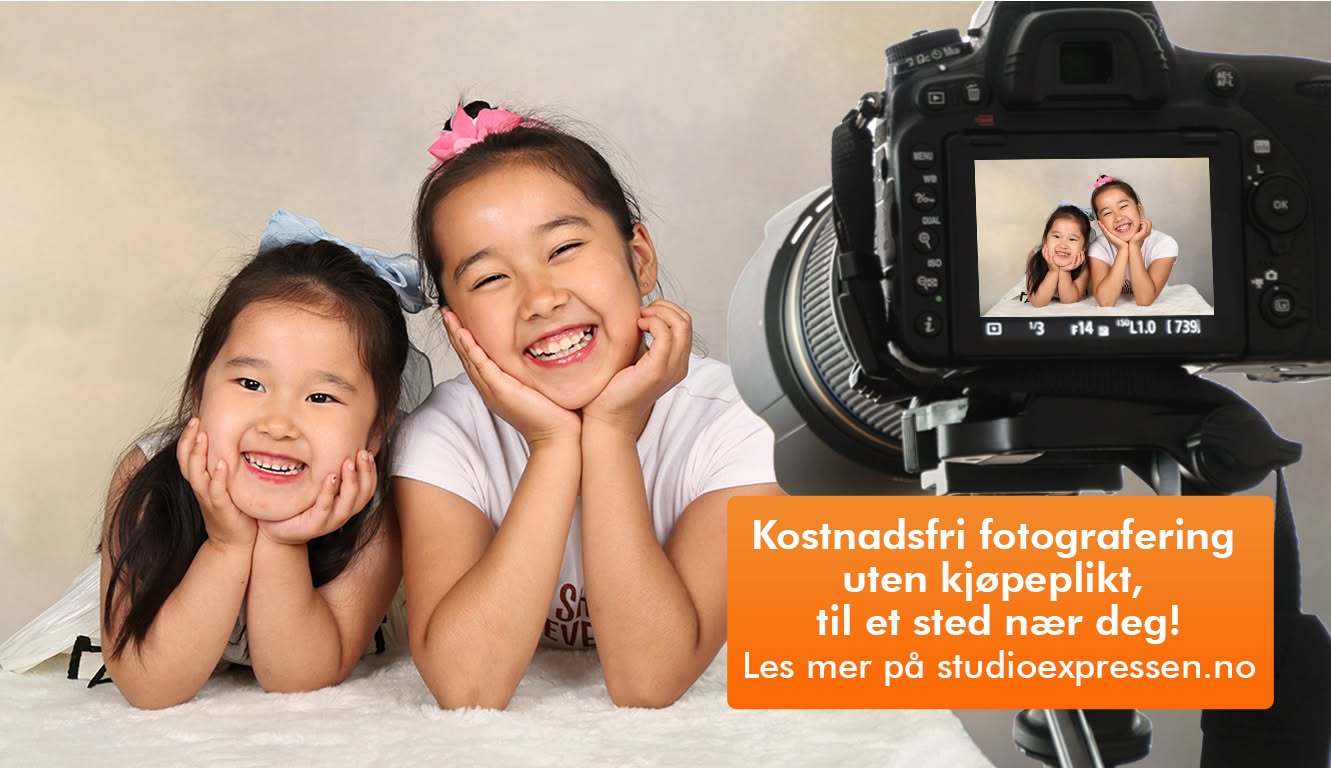 Kostnadsfri barnefotografering på Arkaden!