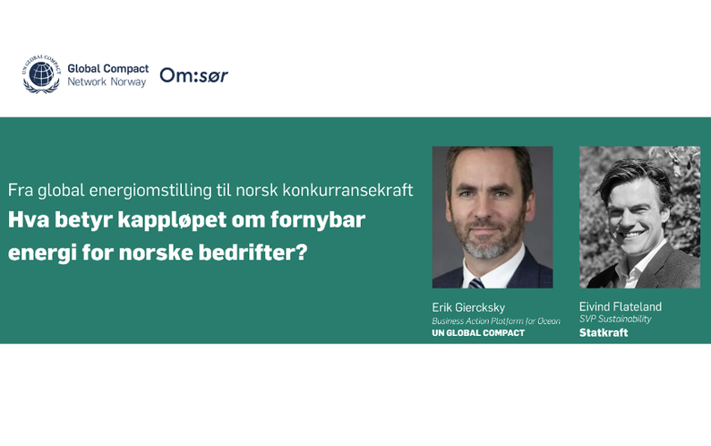 Fra global energiomstilling til norsk konkurransekraft 
